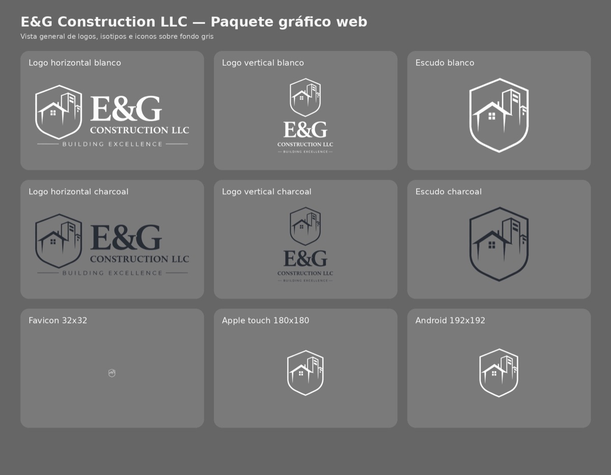 EG Construction VA — Identidad corporativa, branding y página web por NOCTURA